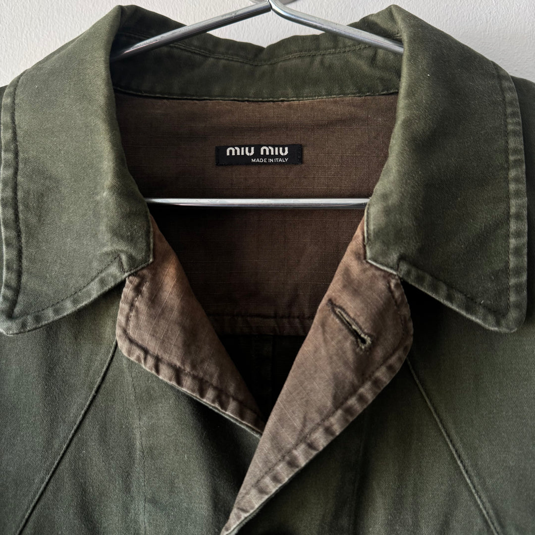 Miu Miu 2000’s Cotton Military Safari Jacket