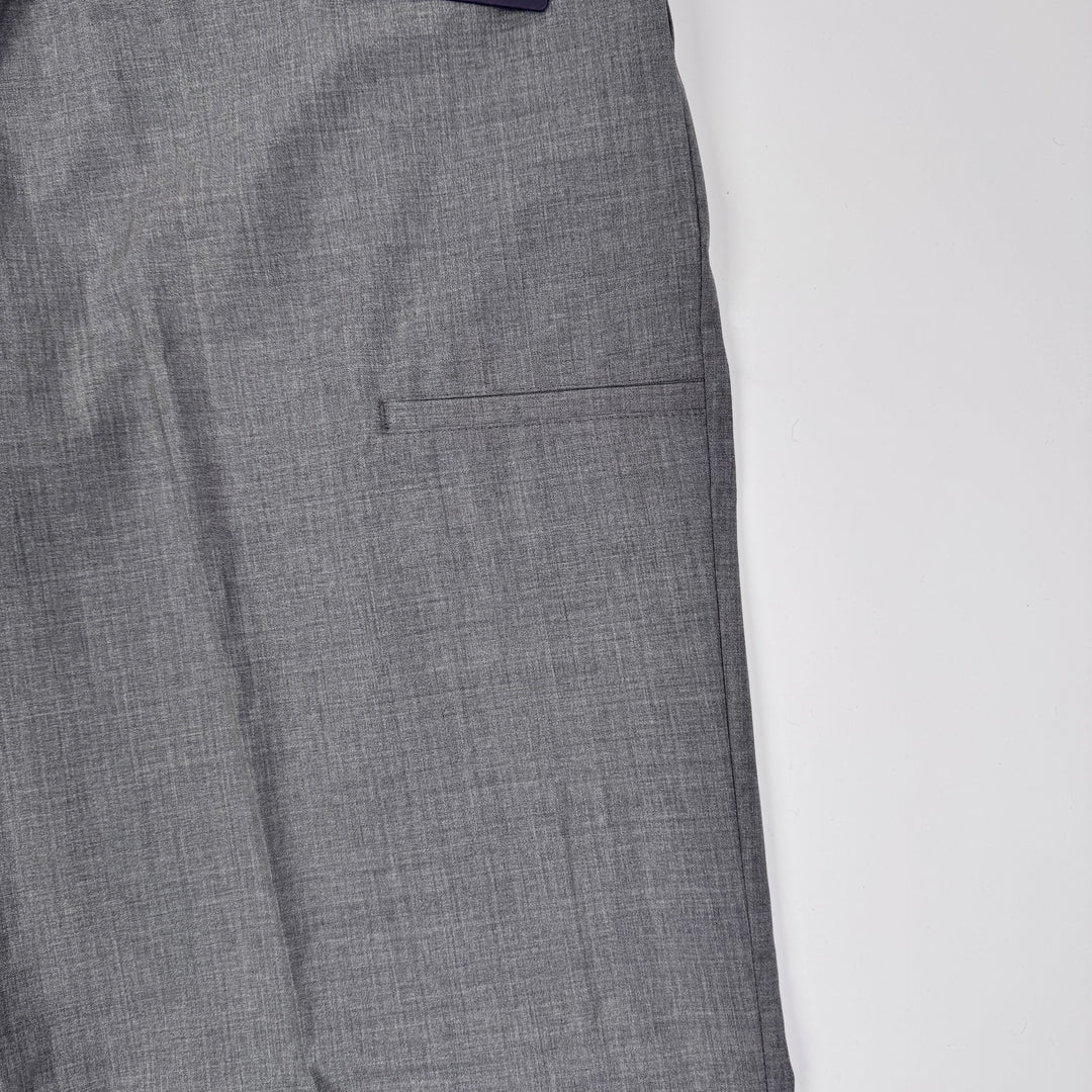 Prada SS2024 Main-Line Light Gray Wide Fine Wool Pants