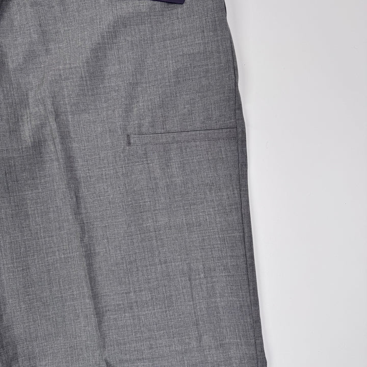 Prada SS2024 Main-Line Light Gray Wide Fine Wool Pants