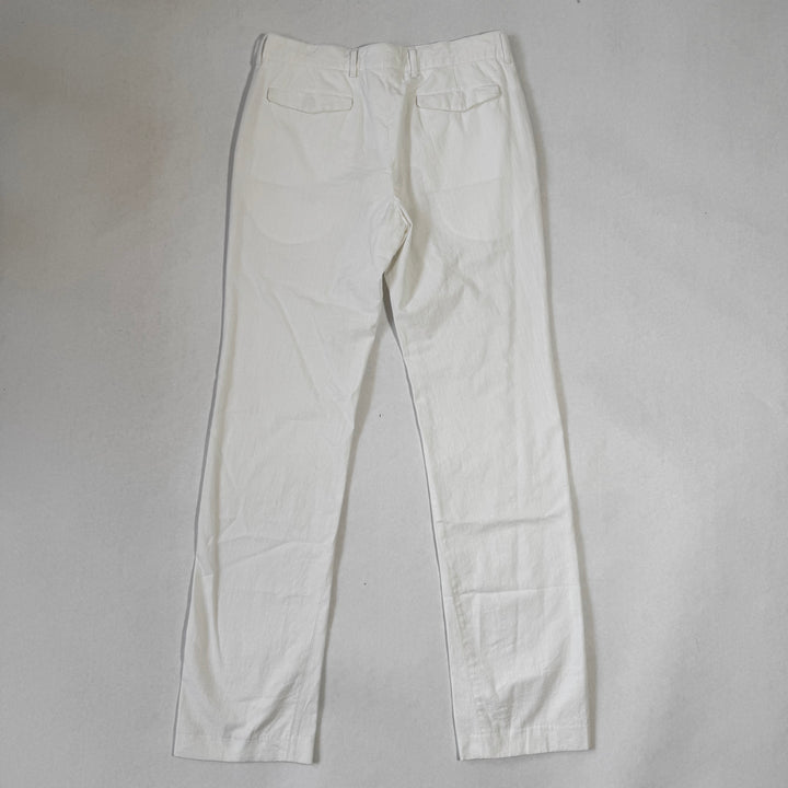 SS2005 Martin Margiela White Cotton Relaxed Straight Pants