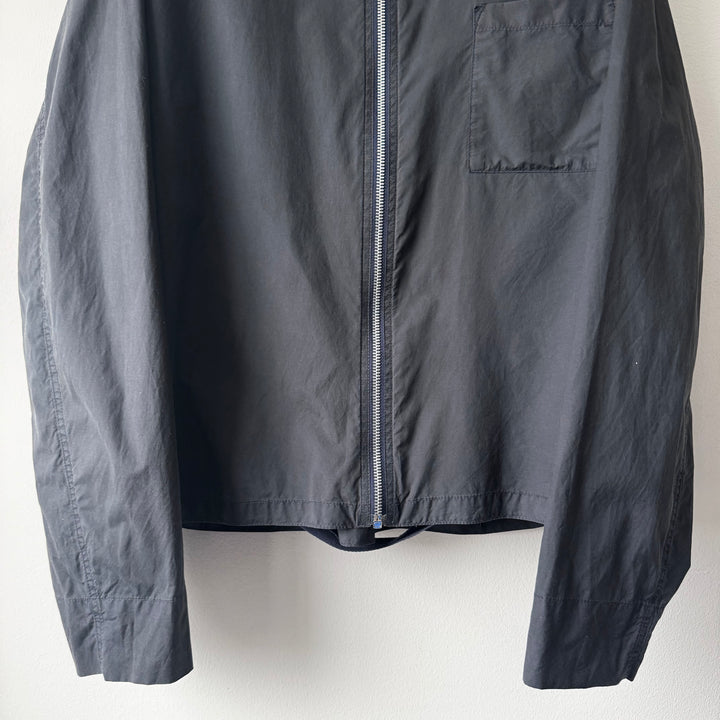 Helmut Lang 1999 Dark Navy 1 Pocket Parachute Zip Blouson Jacket