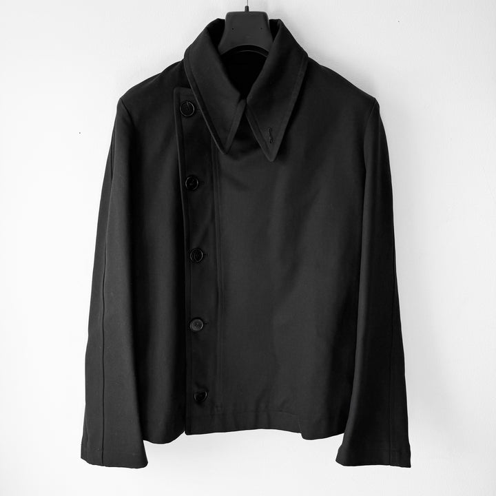 Yves Saint Laurent Rive Gauche By Tom Ford FW2003 Black Cotton Biker Jacket