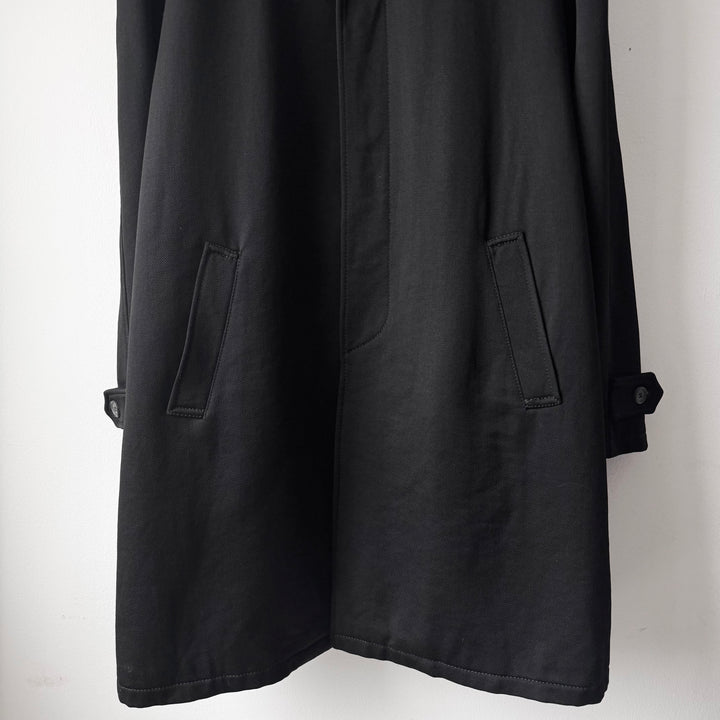 Prada 1990’s Black Wool Quilted Lined Car Coat