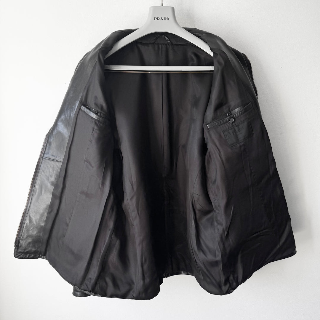 Prada 1990’s Dark Brown Horse Leather Jacket