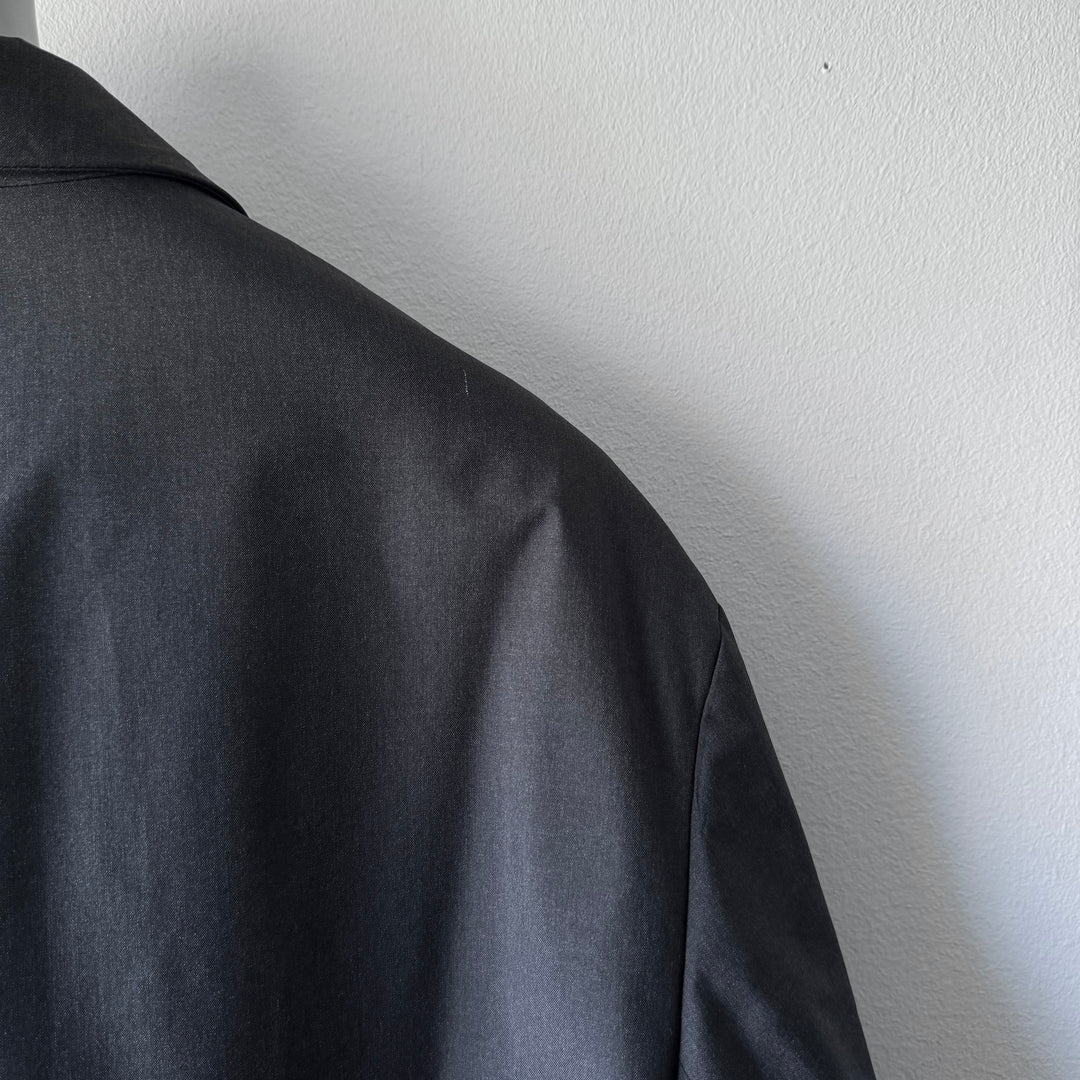 Prada FW1998 Anthracite Insulated Padded Silk Short Coat Jacket