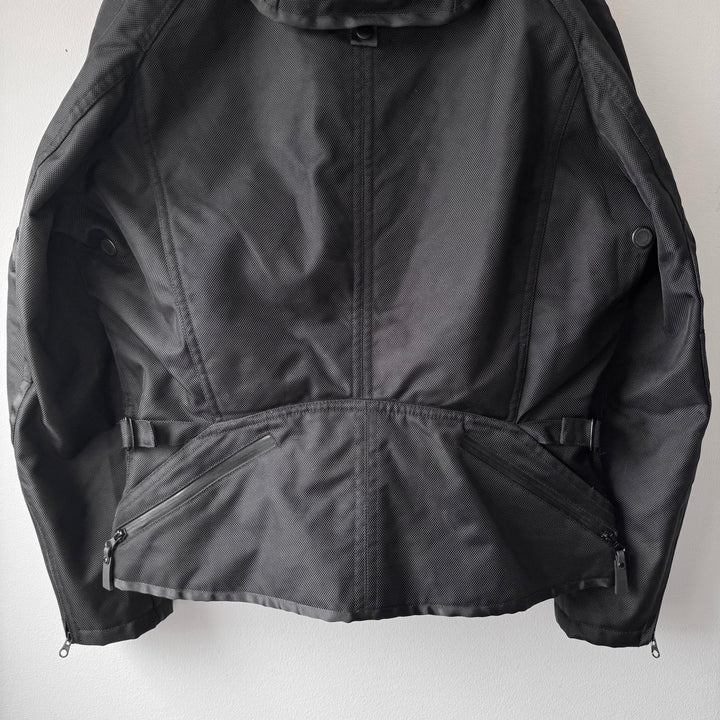 Issey Miyake AW2000 Black Ballistic Nylon X-Ray Cargo Bomber Jacket