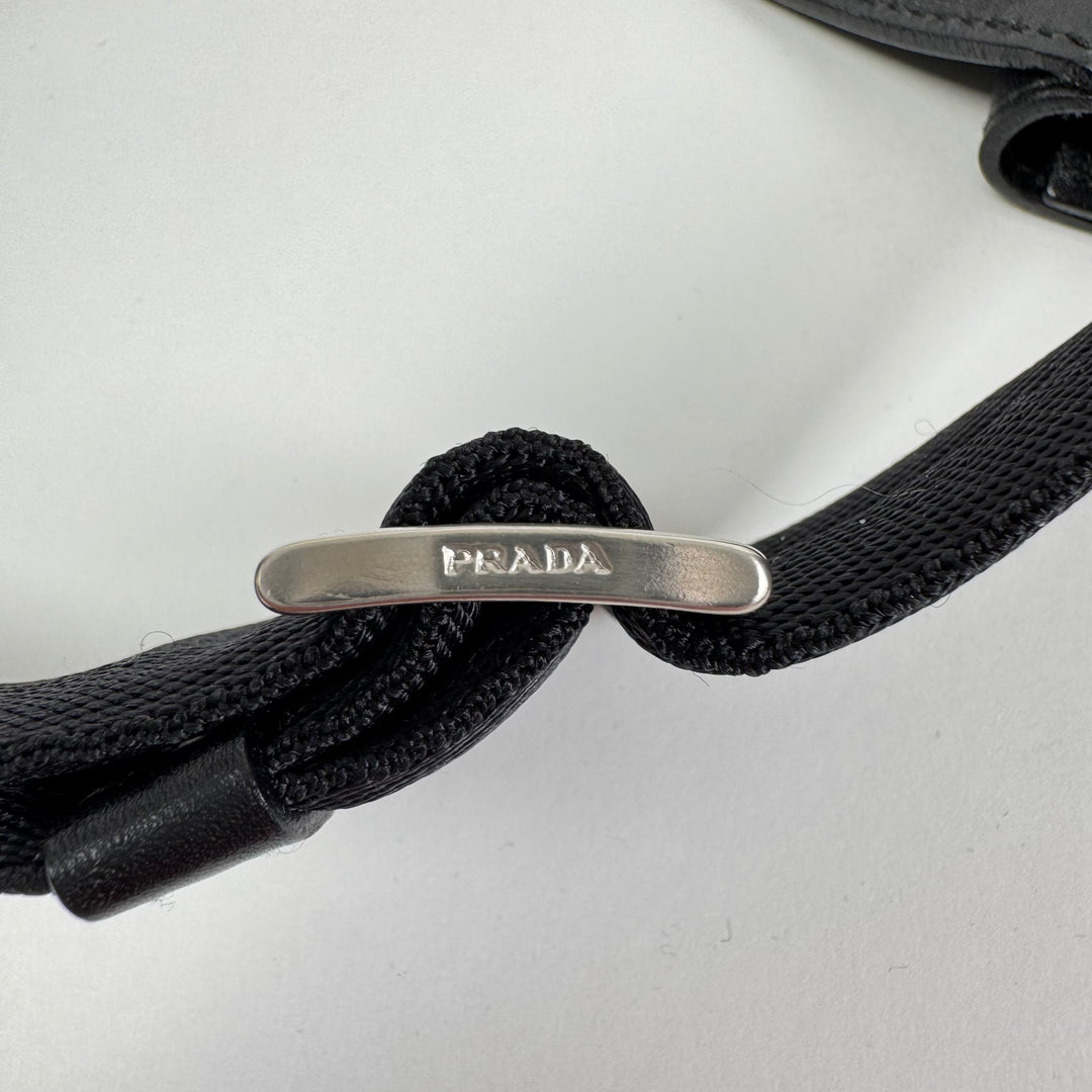 Prada SS1999 Black Leather Crossbody Sling Holster Bag