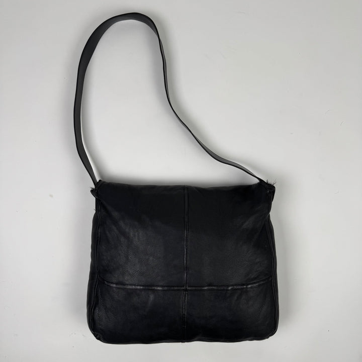 Gucci By Tom Ford SS1996 Reversible Rabbit Fur Leather Messenger Bag