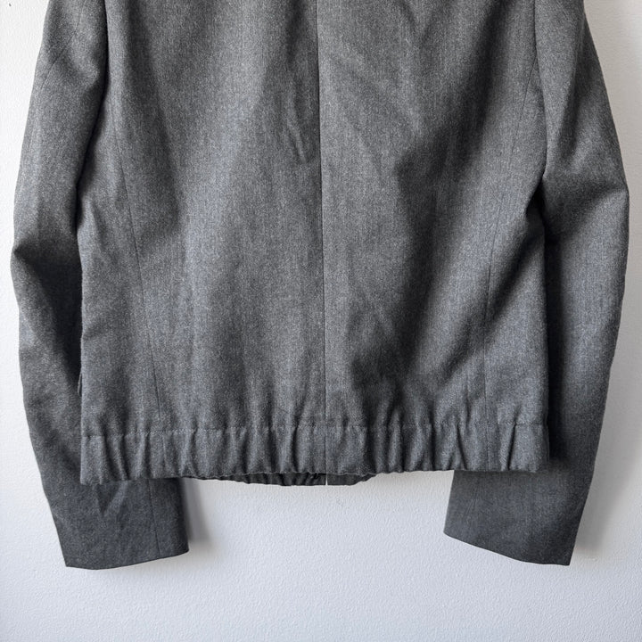Dries Van Noten FW2007 Gray Cropped Wool Blazer Jacket