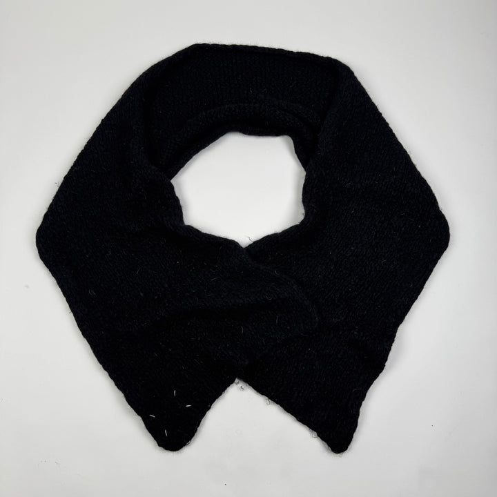 AW2008 Martin Margiela Gray Camel/Mohair/Wool Long Heavy Knit Scarf