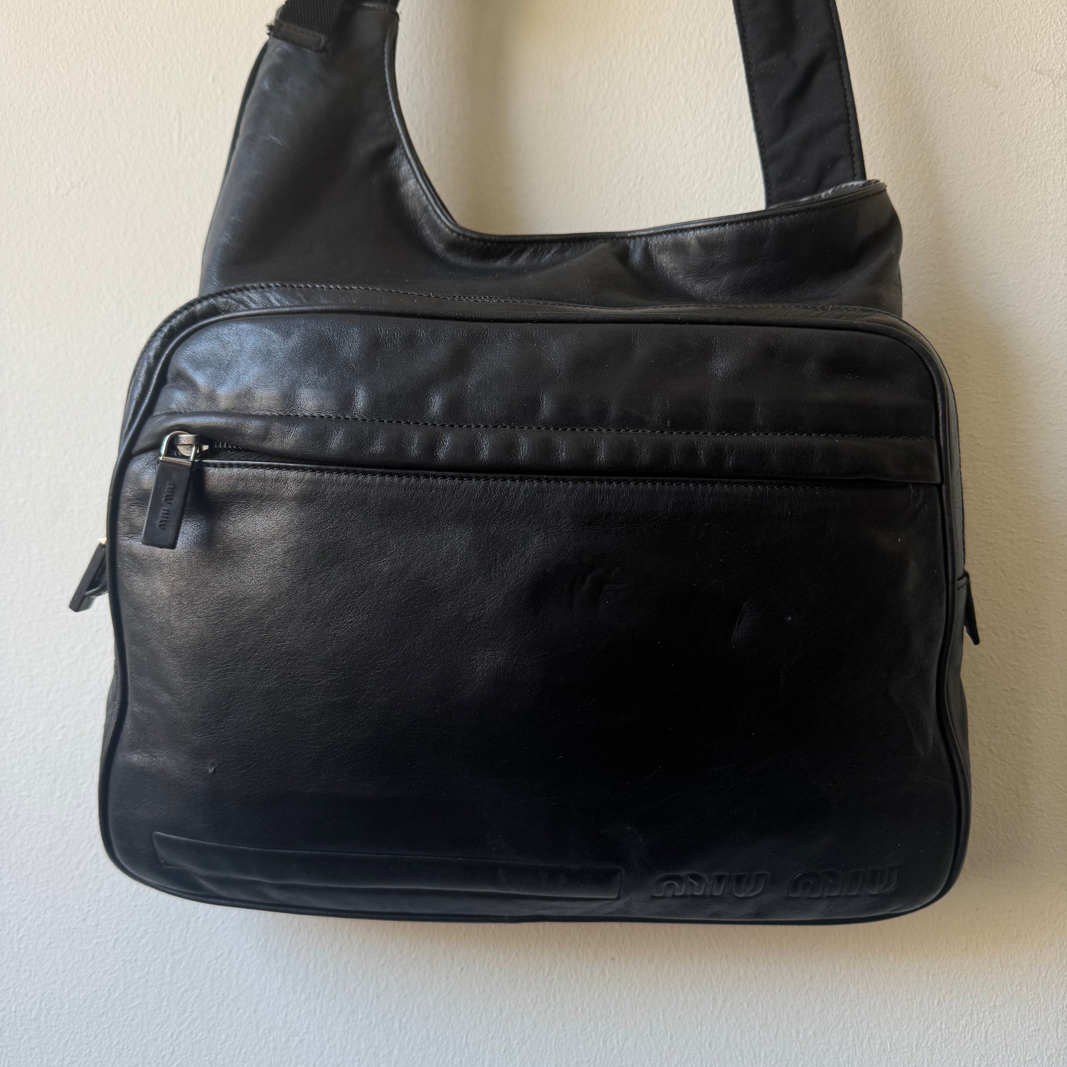 Miu Miu FW1999 Leather Body Bag バッグ SS1999 MIU MIU MESH BODY