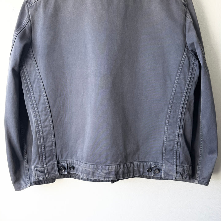 Jil Sander 2000's Gray/Blue Sun Faded Cotton Work Jacket
