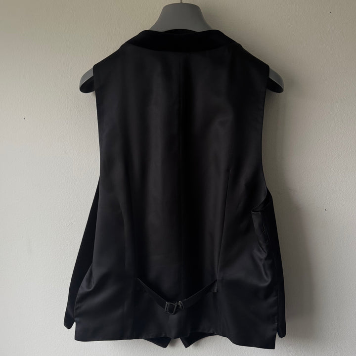 Prada SS22 Logo Velvet Dress Vest
