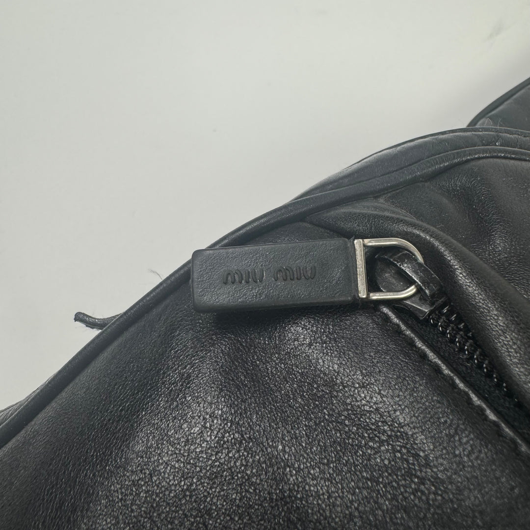 Miu Miu FW1999 Leather/Nylon Crossbody Bag