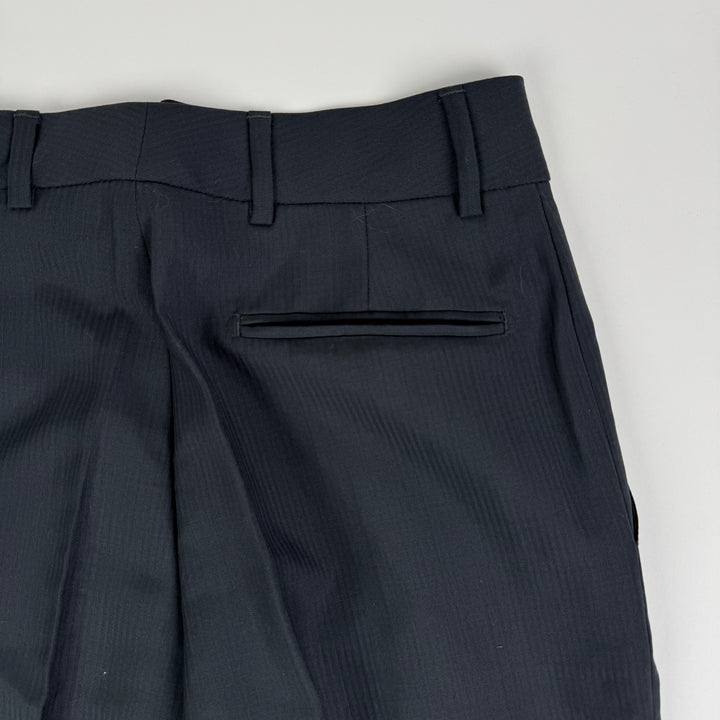 SS1999 Martin Margiela Gray/Dark Green Wool/Mohair Wide Leg Suit Pants