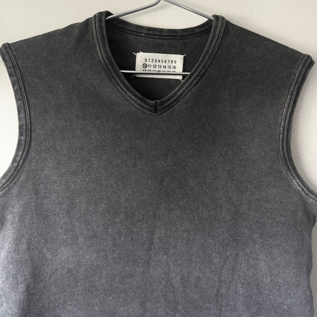 SS1999 Martin Margiela Dark Gray Cotton Jersey Vest