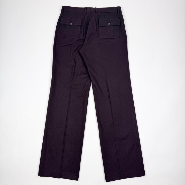 Gucci By Tom Ford 1990’s Brown Wool Flared Relaxed Suit Trousers/Pants