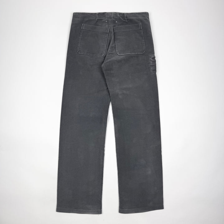 AW2005 Martin Margiela Gray Heavy Moleskin McQueen Pants