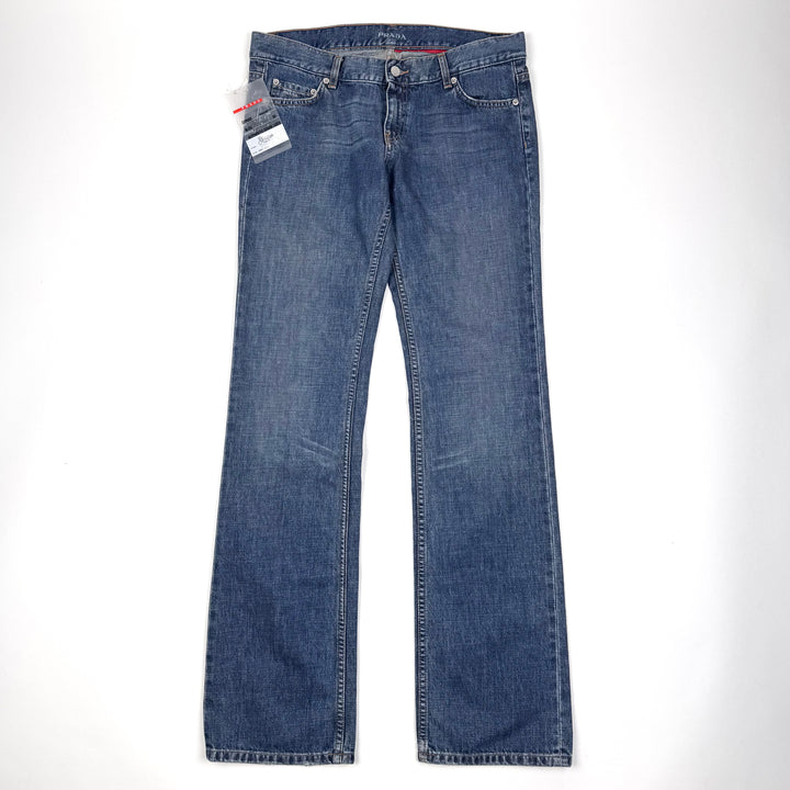 Prada 2006 Blue Washed ”Regular Fit” Bootcut Jeans