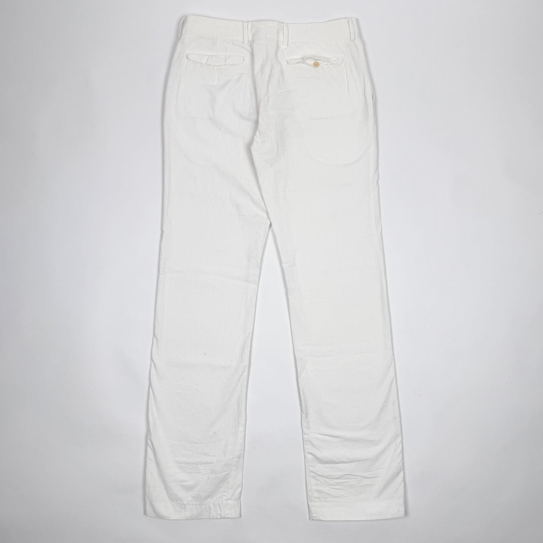 SS2005 Martin Margiela White Cotton Relaxed Straight Pants