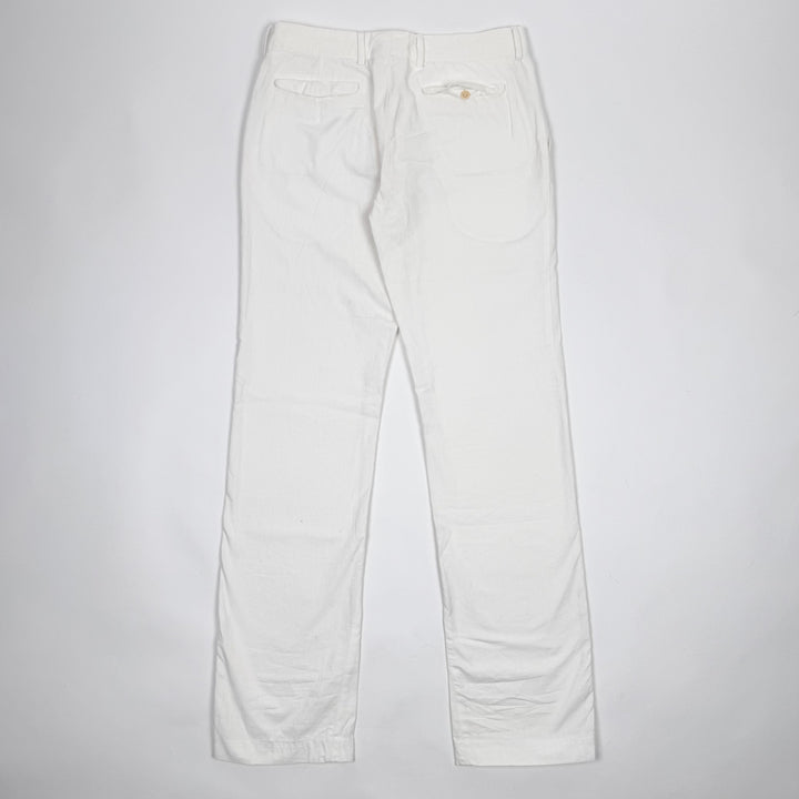SS2005 Martin Margiela White Cotton Relaxed Straight Pants