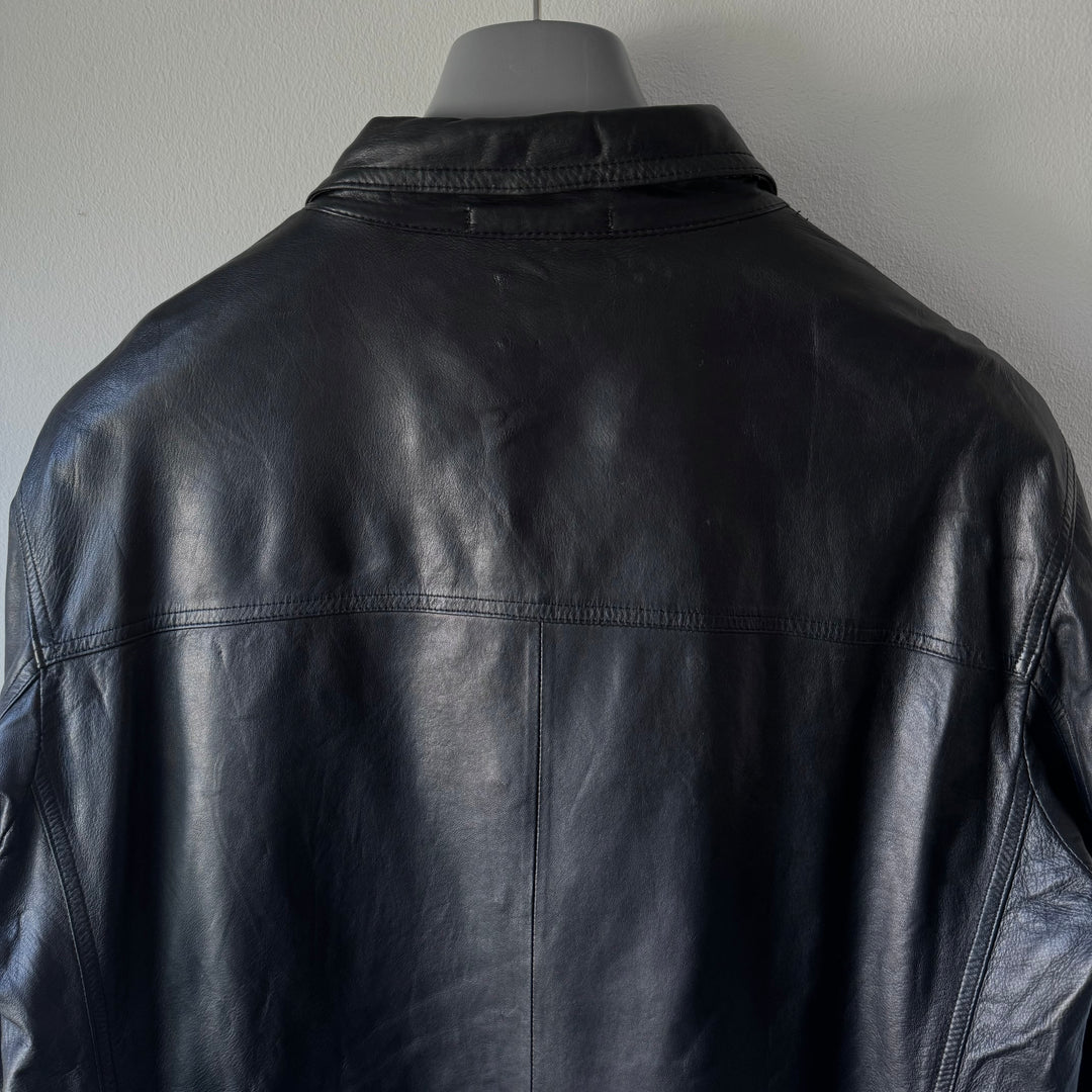 Prada Mainline Unlined Leather Blouson Jacket