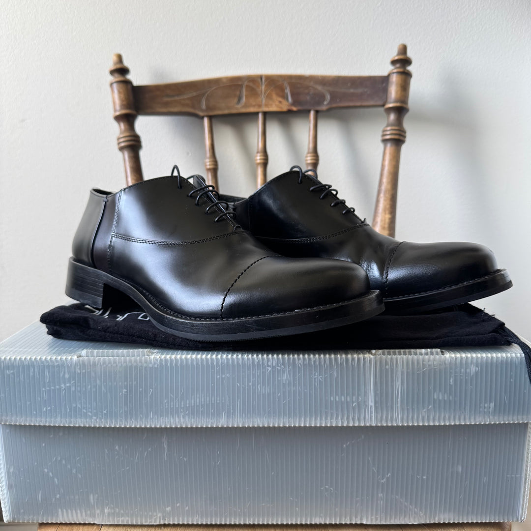 Miu Miu 1990’s Bi-Color Black/Brown Oxford Leather Shoes