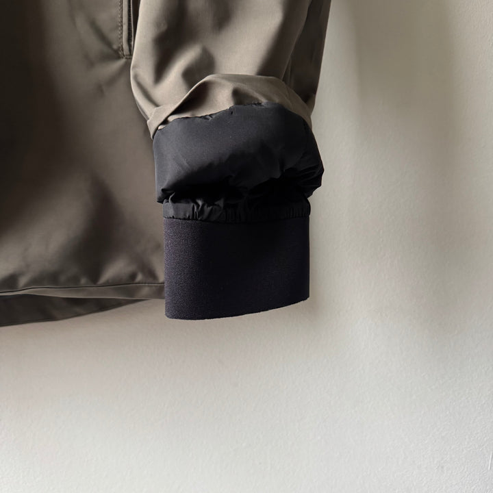 Prada Linea Rossa FW1999 Gray Neoprene Ninja Hooded Insulated Padded Jacket