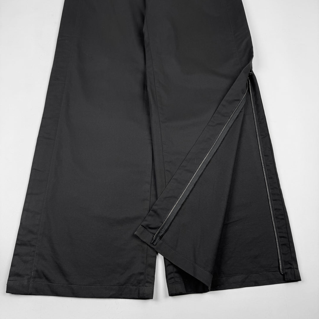 Gucci By Tom Ford SS1998 Dark Gray Cotton Side Zip Oversized Pants