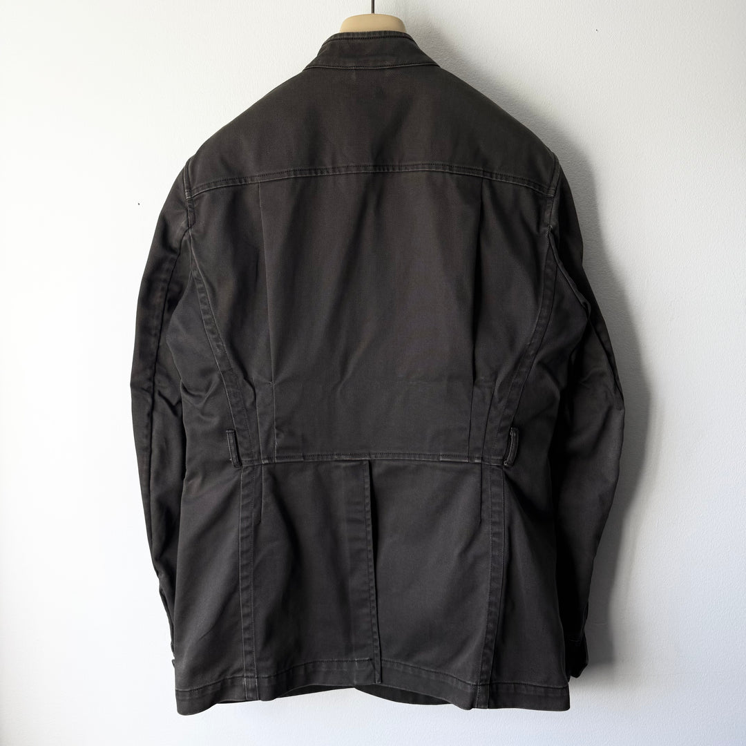 Gucci By Tom Ford SS2003 Brown Cotton Mandarin Collar Safari Jacket