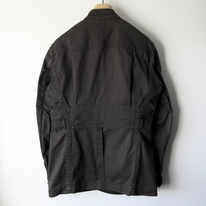 Gucci By Tom Ford SS2003 Brown Cotton Mandarin Collar Safari Jacket