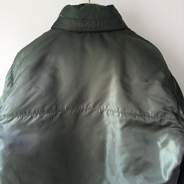 Gucci By Tom Ford FW1998 Cold Olive Double Zip Down Puffer Jacket