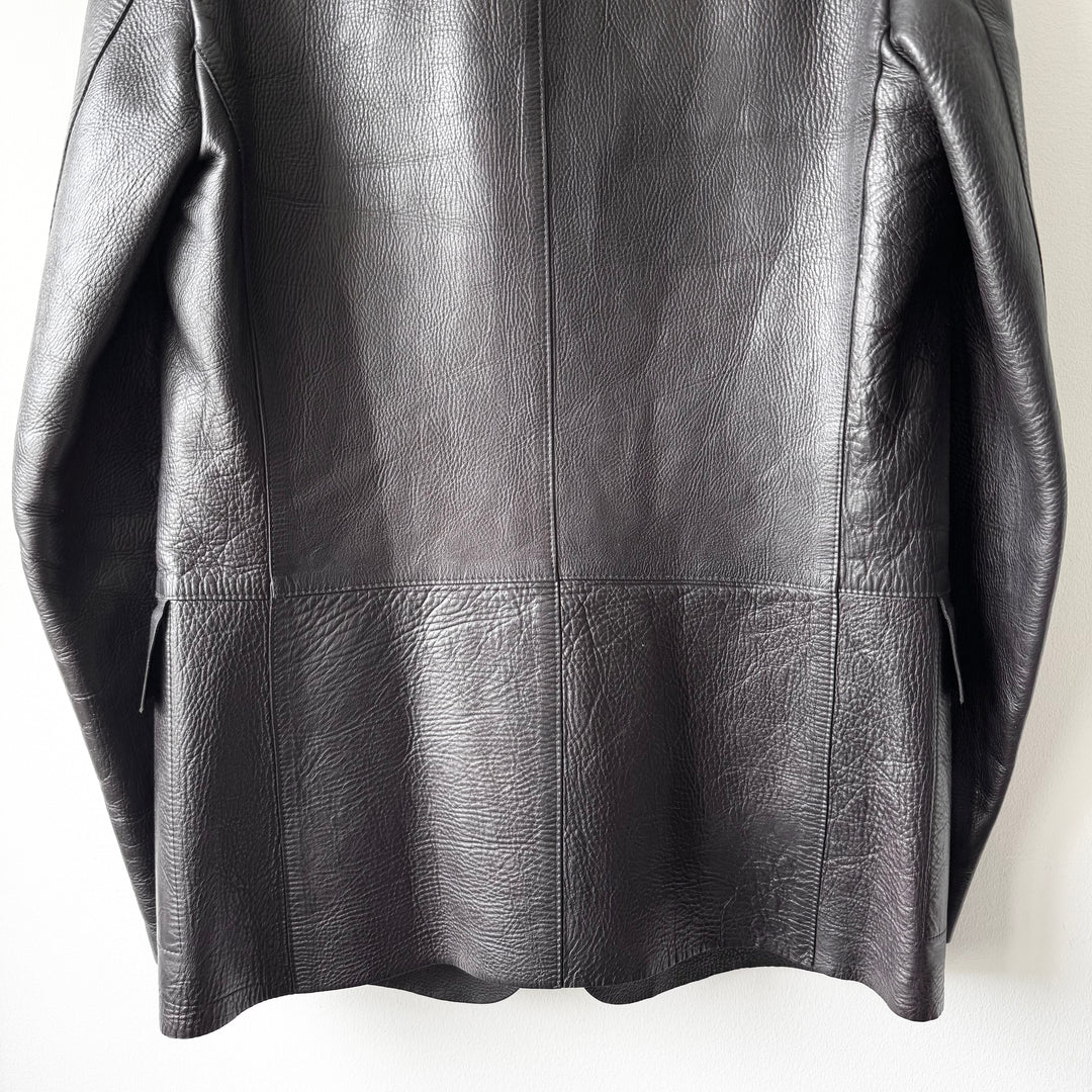 Gucci By Tom Ford FW1998 Brown Leather Blazer Jacket