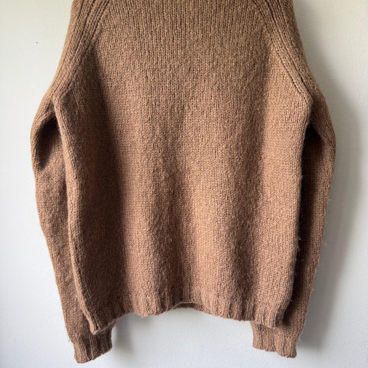 Prada 2000's Brown Mohair/Wool Heavy Knit Pullover Sweater