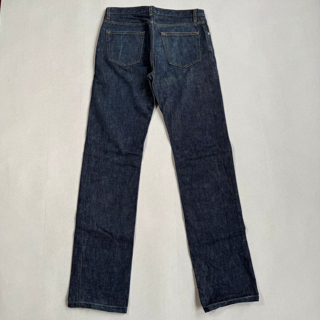 Helmut Lang 1999 Relaxed Cut Vintage Stained Denim