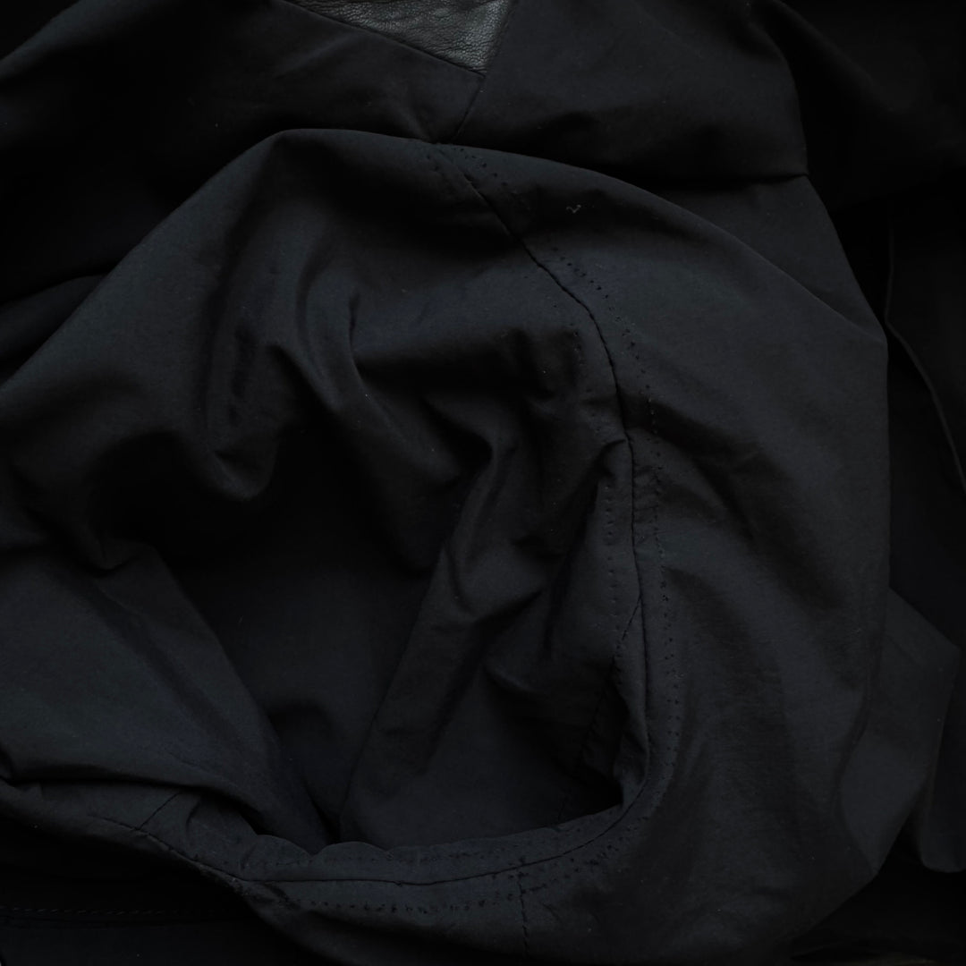 Prada SS1999 Navy Lamb Nappa Leather Zip-Up Blouson Jacket