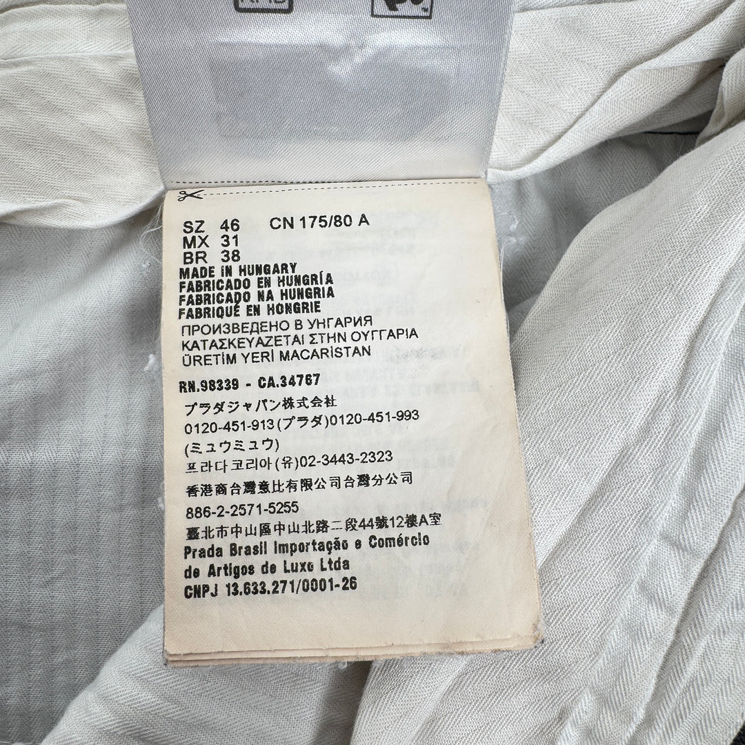 Miu Miu 2022 Checkered Prince Of Wales Pleated Fine Wool Pants