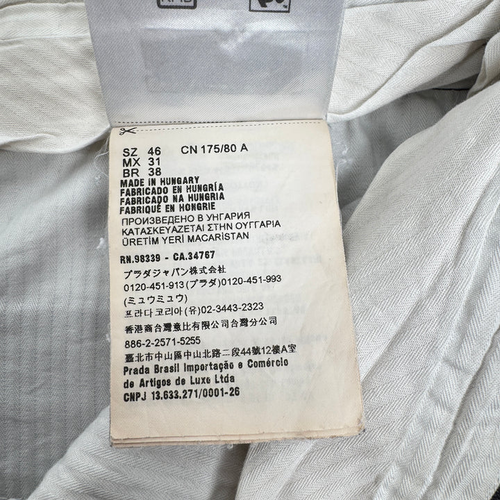 Miu Miu 2022 Checkered Prince Of Wales Pleated Fine Wool Pants