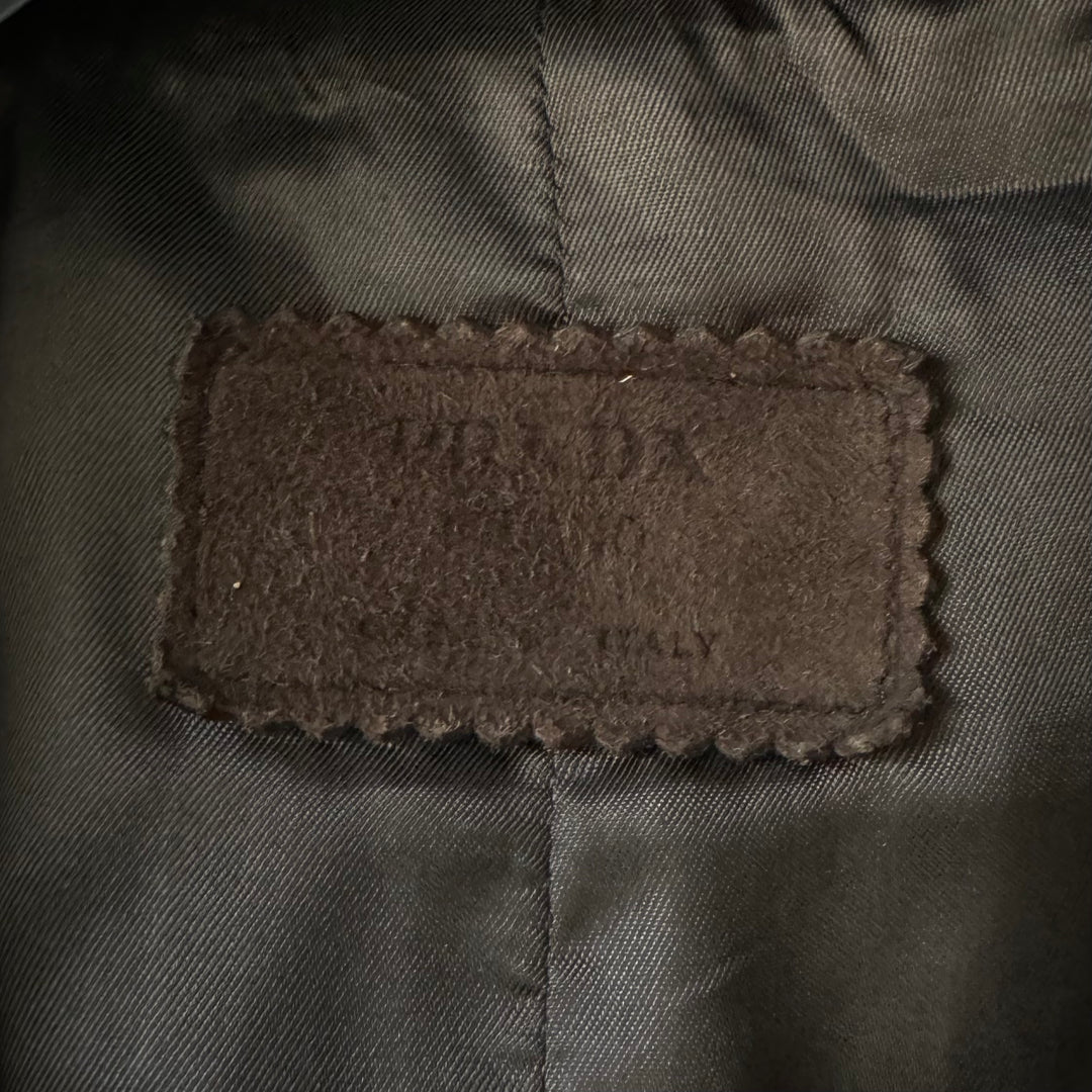 Prada SS2002 Mainline Dark Brown Suede Blazer