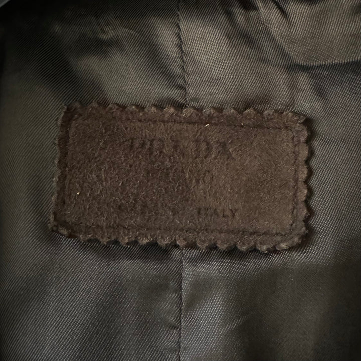 Prada SS2002 Mainline Dark Brown Suede Blazer