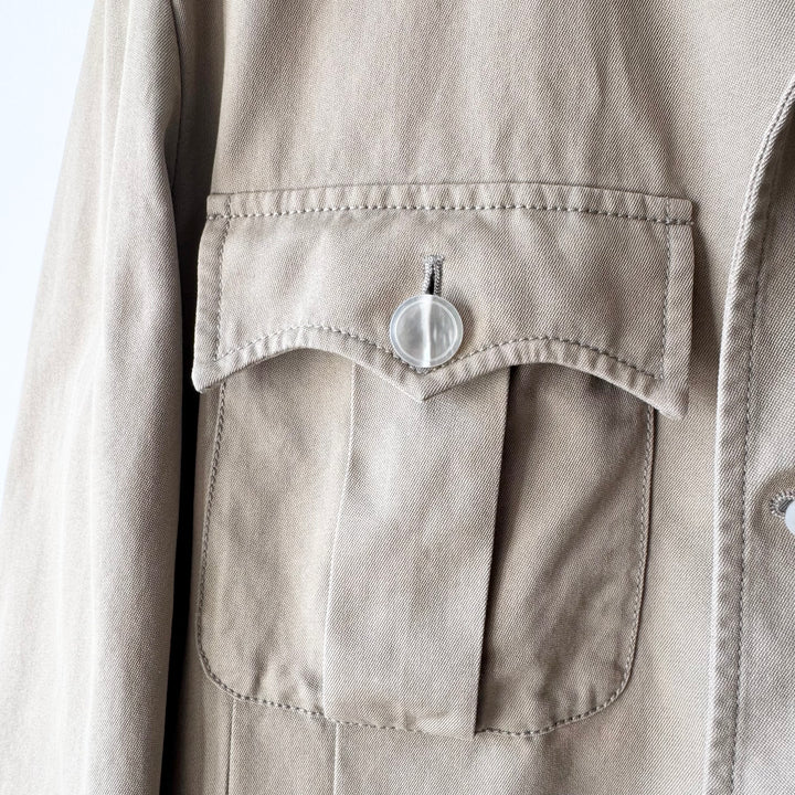 Gucci By Tom Ford SS2003 Beige Cotton Safari Jacket