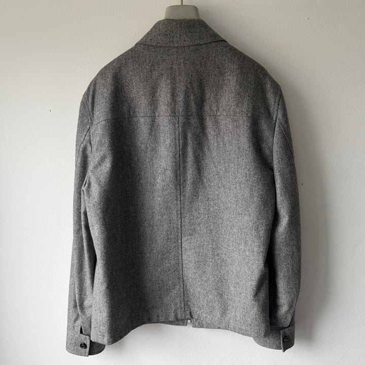 Prada 1990’s Gray Wool Short Blouson Jacket