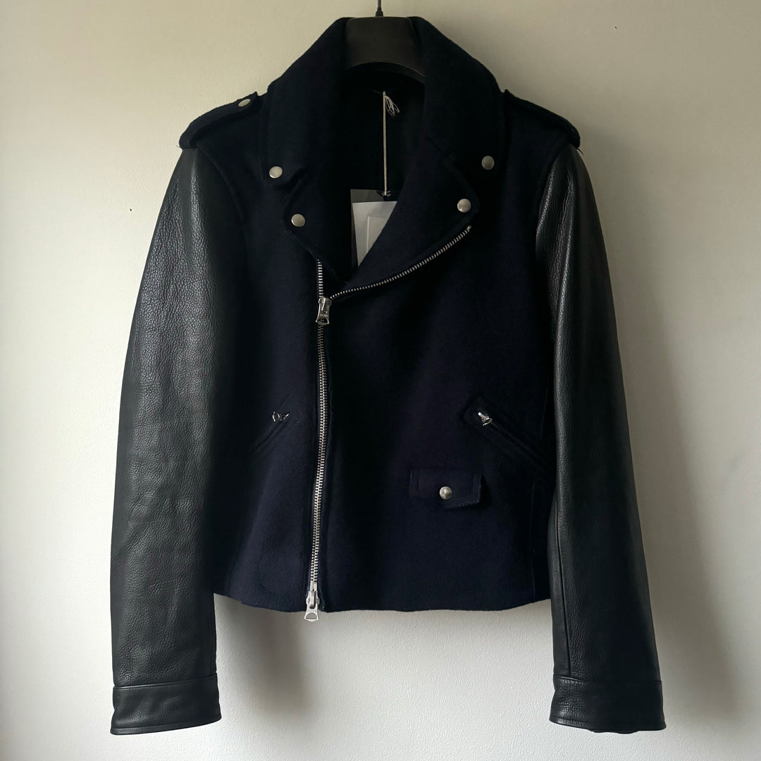 AW2013 Acne Studios Cassady Wool/Leather Biker Jacket