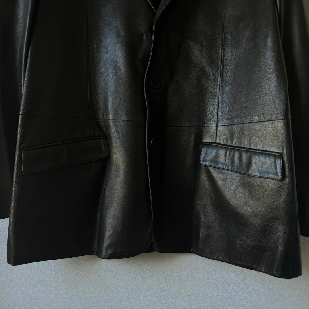 Prada FW1999 Mainline Lamb Leather Blazer Jacket