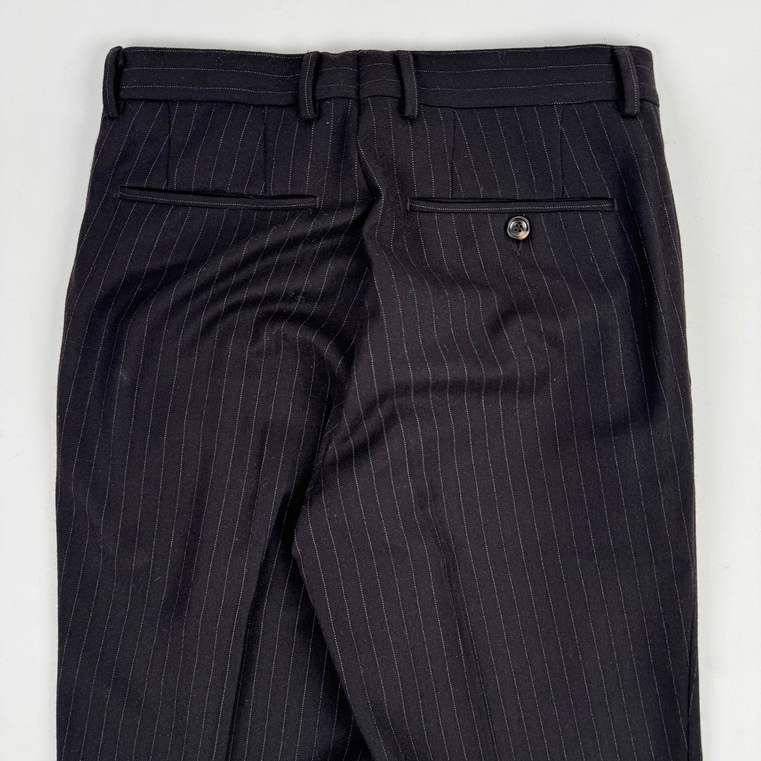 Gucci By Tom Ford 1990’s Gray Pinstripe Tailored Straight Suit Trousers