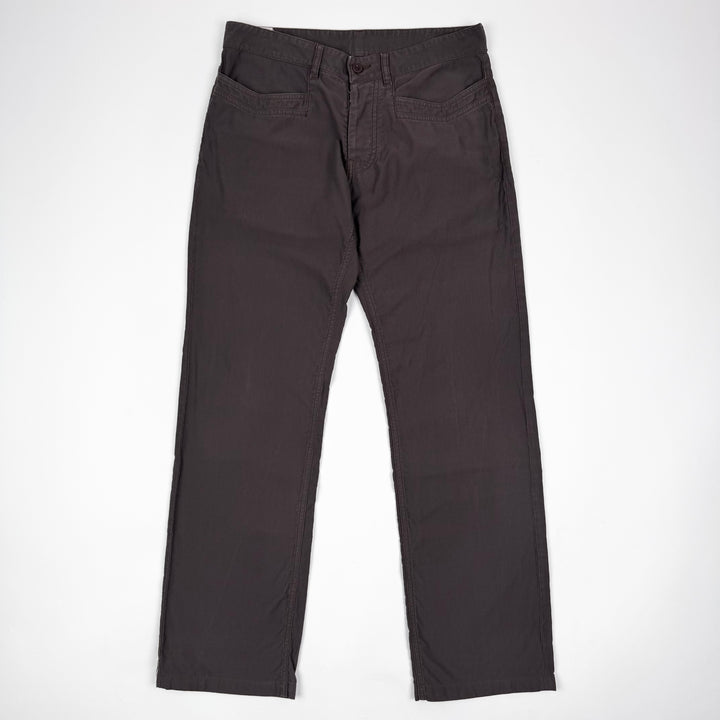 SS2007 Martin Margiela Brown Cotton Relaxed Straight Pants