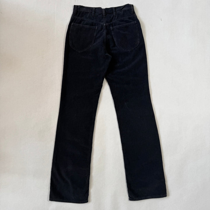 AW2005 Martin Margiela Navy Cotton Corduroy Relaxed Straight Pants