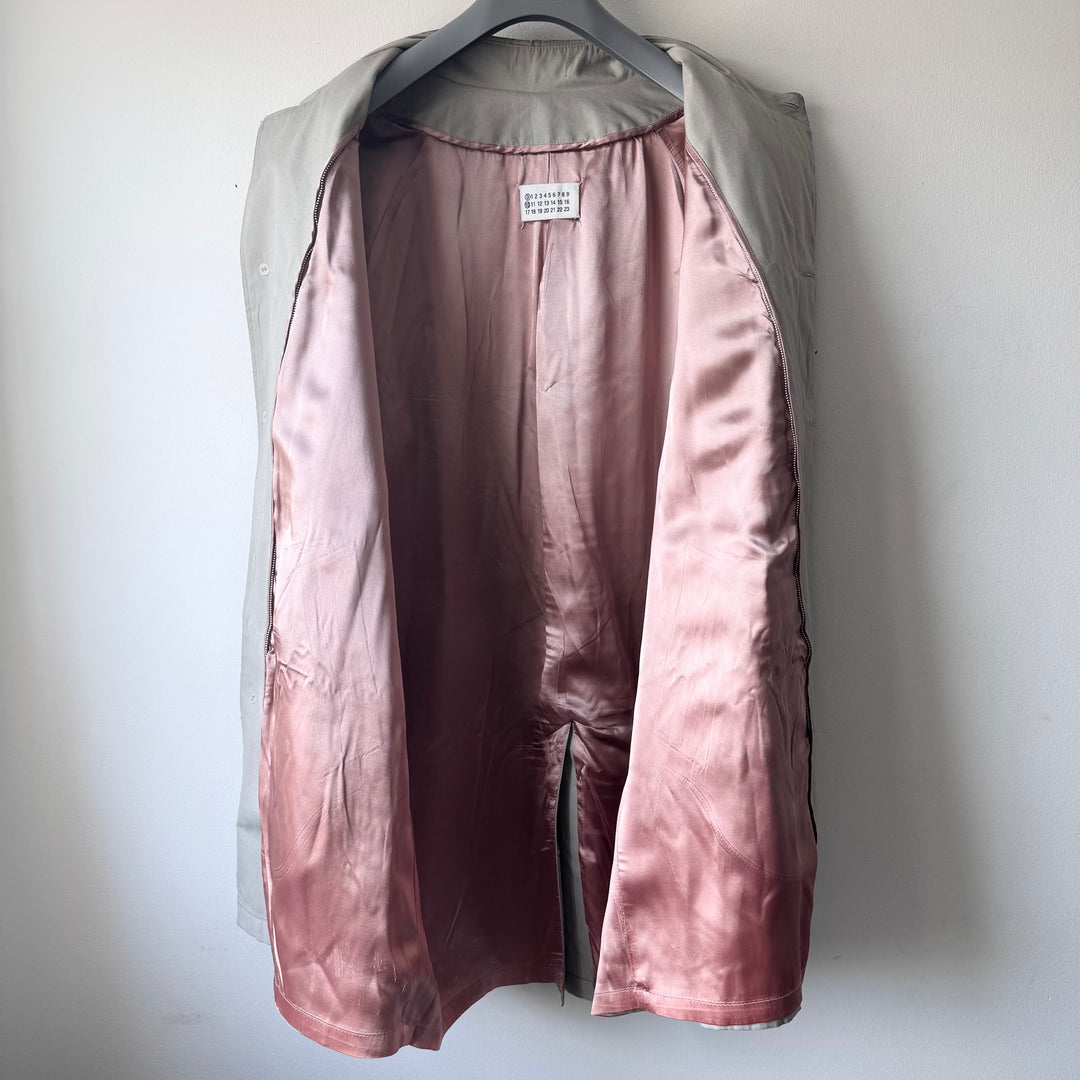 AW2002 Martin Margiela Artisanal Green Painted Trench Coat