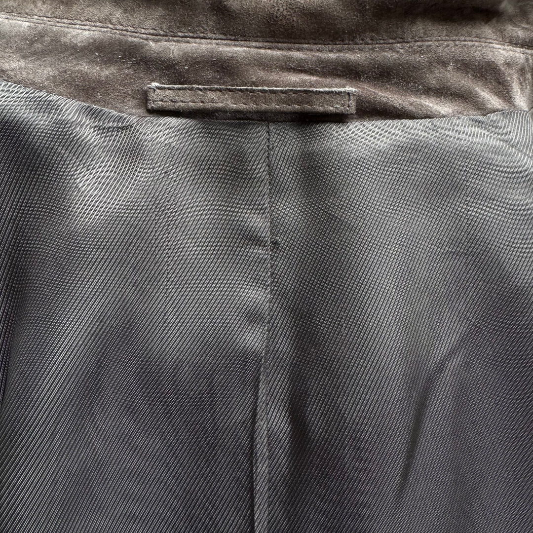 Prada FW1999 Brown Suede/Nubuck Leather Boxy Blouson Jacket