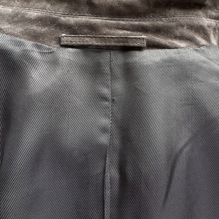 Prada FW1999 Brown Suede/Nubuck Leather Boxy Blouson Jacket